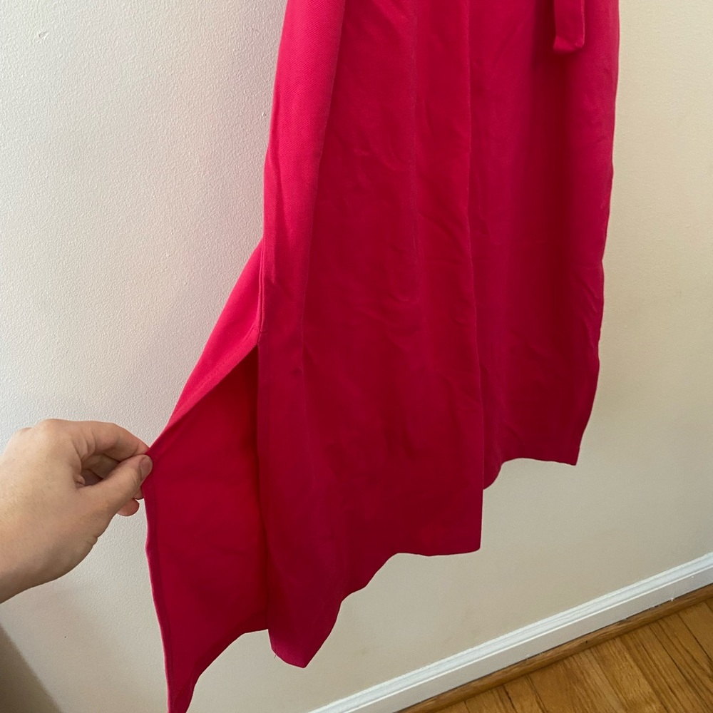 Talbots NEW Fuchsia Polo Maxi Dress Dragonfly Detail, Women’s Sz M Petite - Picture 8 of 9